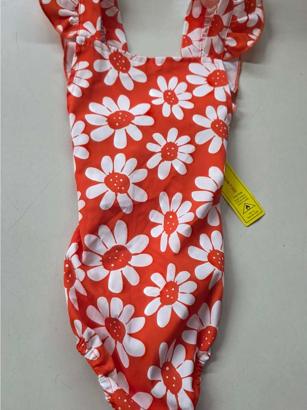 Girl’s Floral Outfit- Red/White Daisy Print